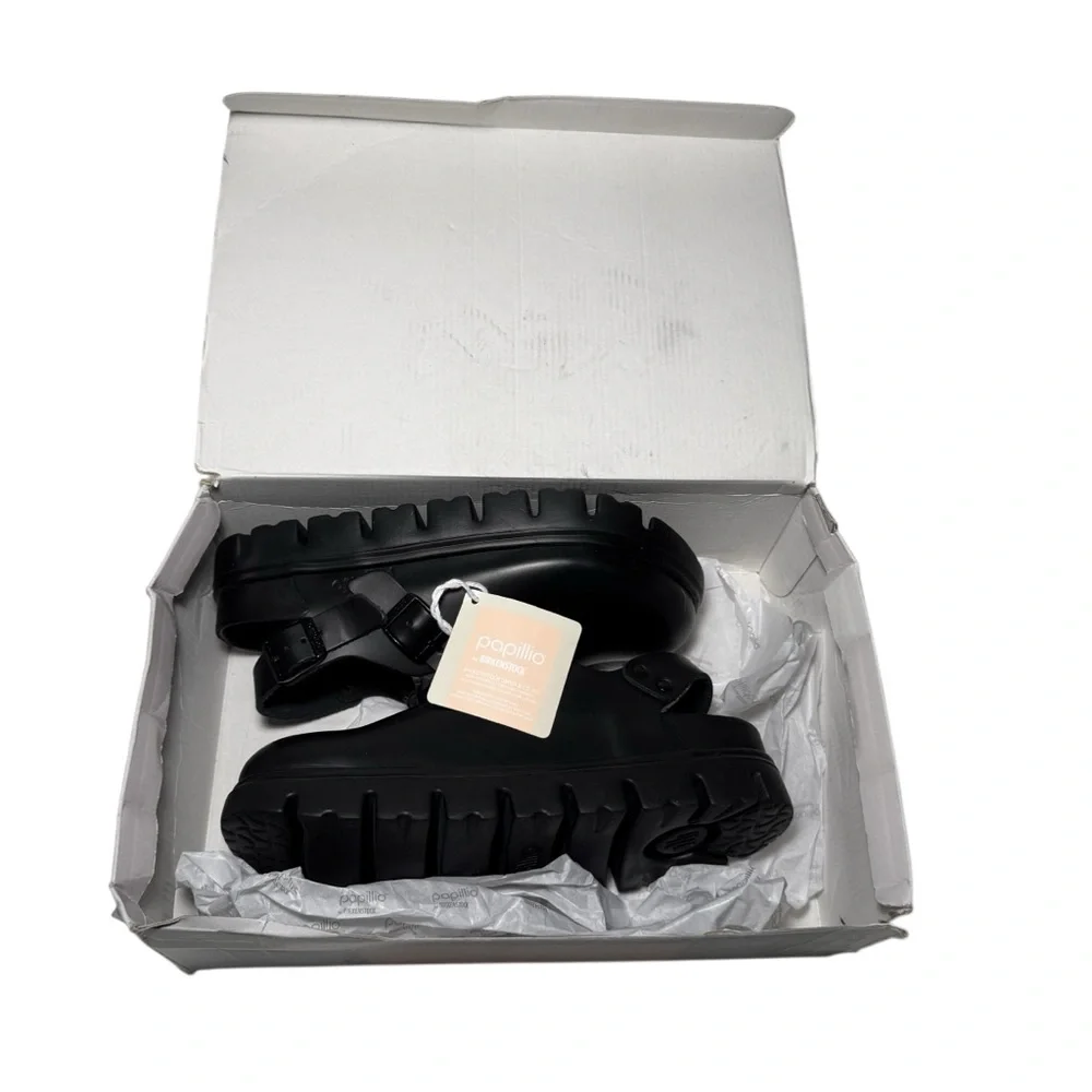 Birkenstock Tokio Papillio Chunky Leather - Black - Picture 13 of 16